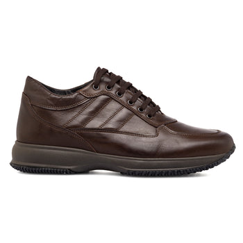 Scarpe casual in pelle marroni da uomo Primopiano, Sneakers Uomo, SKU m115000260, Immagine 0